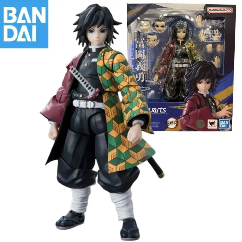 Genuine BANDAI S.H.Figuarts Water Breathing Tomioka Giyuu PVC Action Figure Model Original Collector Figurine Toy Christmas Gift