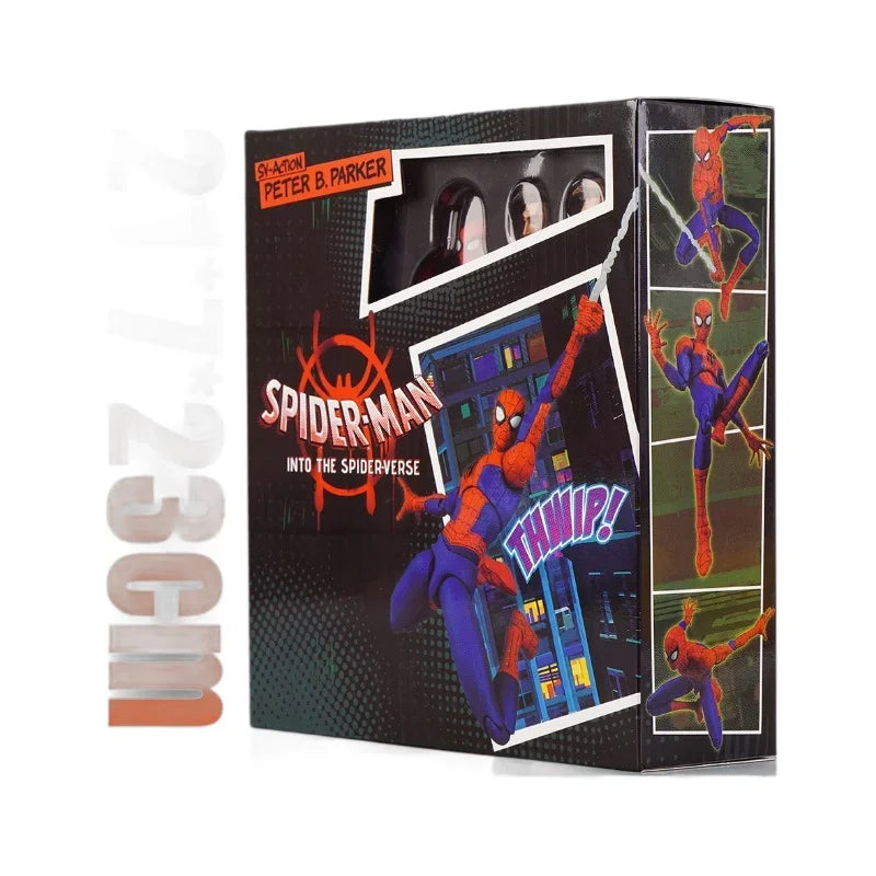Marvel Spiderman Figure Spider-Man Into The Spider-Verse Sv Peter B. Parker Sentinel Miles Action Figures Model Toys Gift