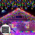 NEU 162/96LED Solar Eiszapfen Weihnachtsbeleuchtung für den Außenbereich 8 Modi Wasserdichte Lichterkette für Home Party Halloween Feiertagsdekoration