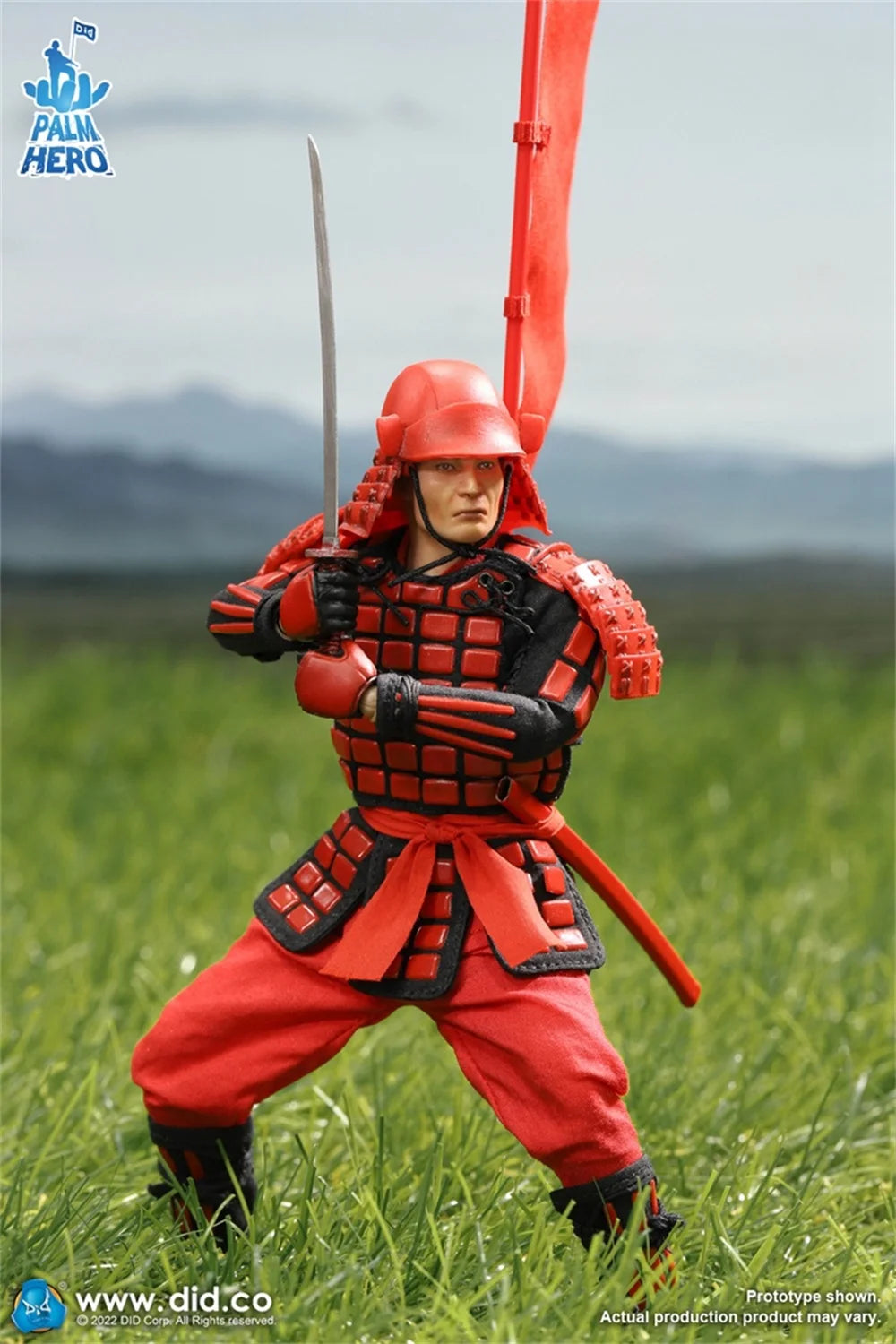 1/12 DID XJ80016A Old Vintage Asia Japan State Warrior Full Set Moveable Action Figure with Flag Full Set Moveable Action Figure