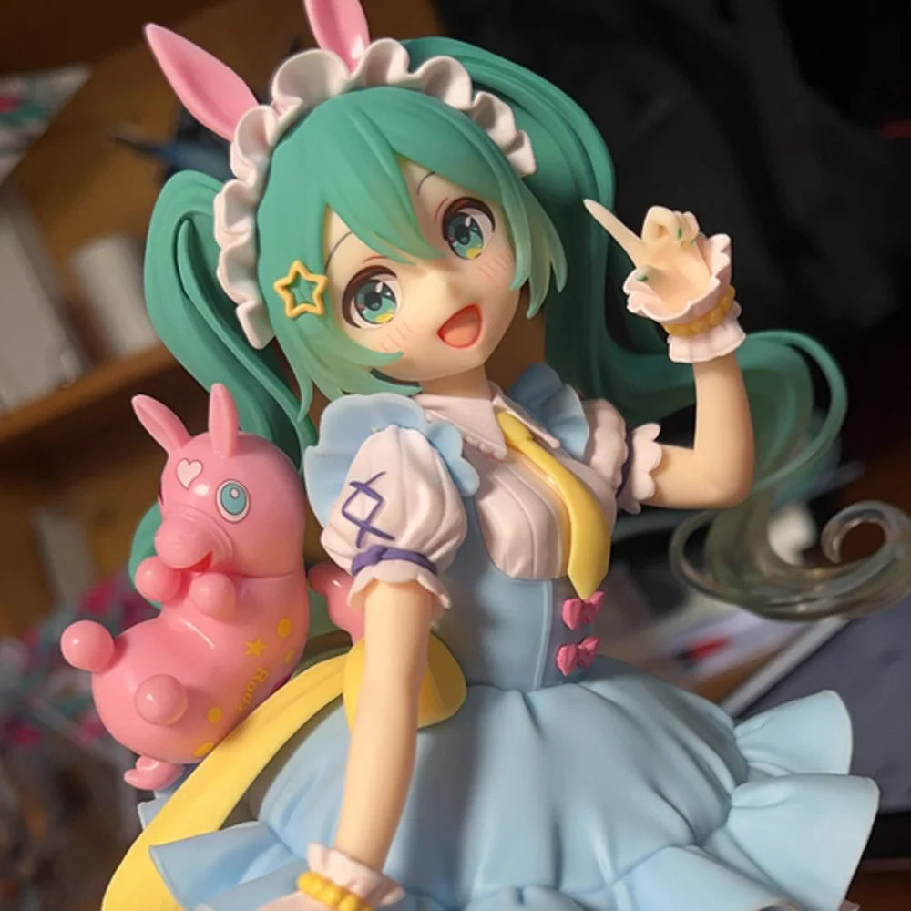 Original Genuine Model Taito Hatsune Miku x Rody 20cm AMP Fairy Tale Figure Anime Figurine Collections Toys Gifts Wholesale