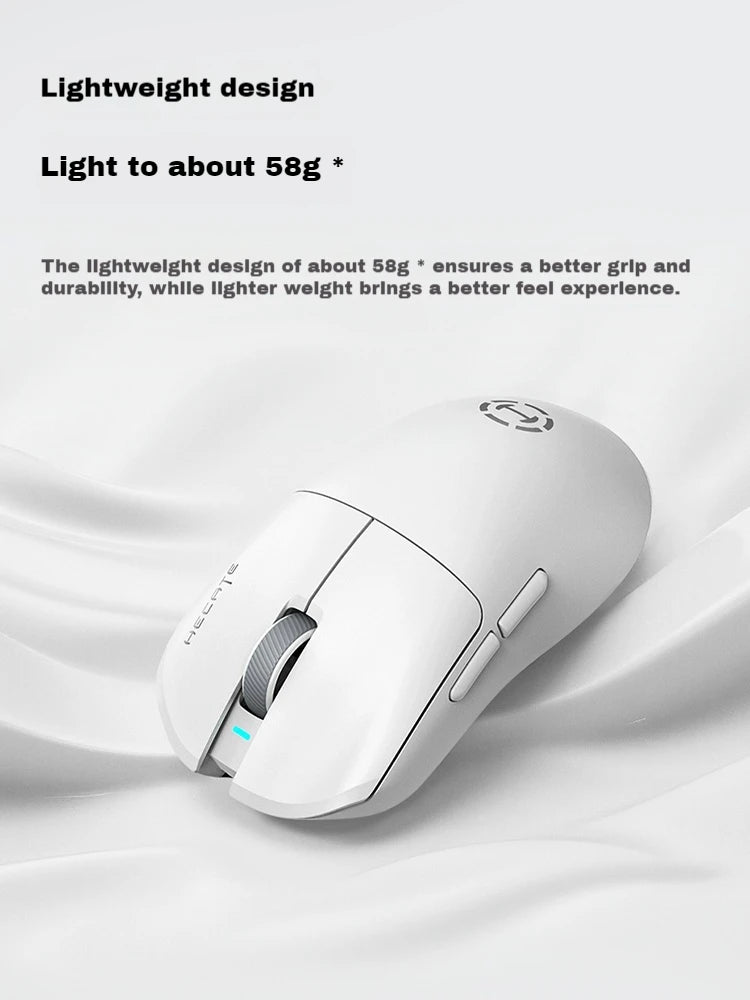Edifier Hecate G3M pro Подобрена безжична геймърска мишка с три режима, лека и ергономична конструкция, Paw3395 за електронни спортове, аксесоари за компютър
