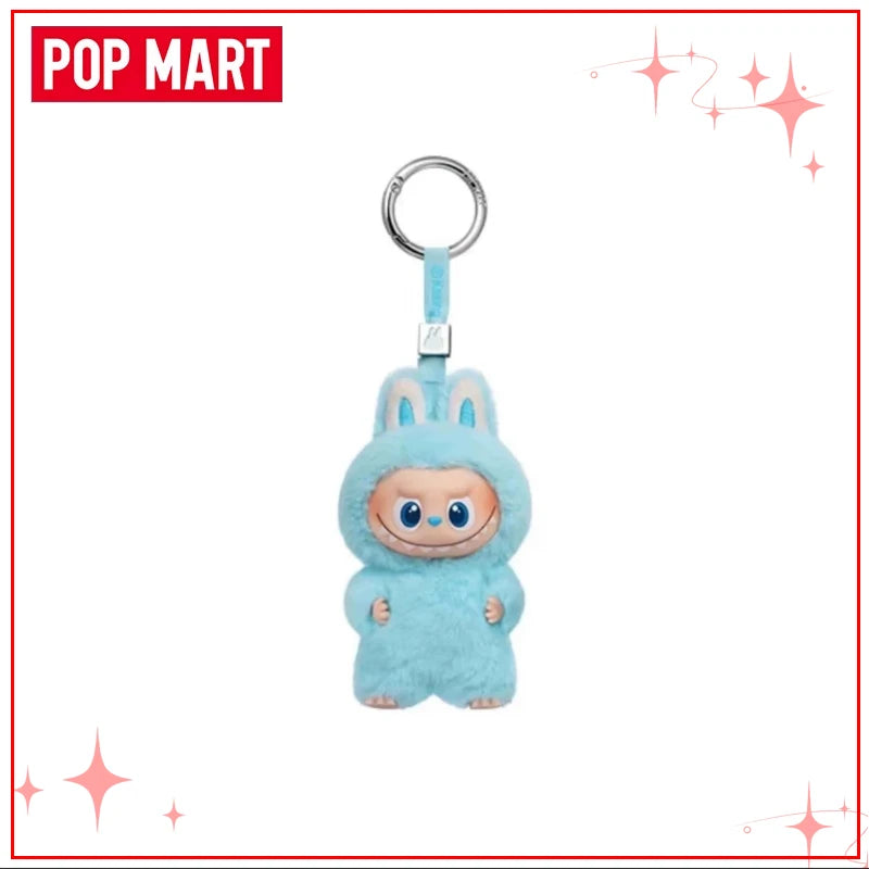 POPMART Чудовищата Лабубу V4 Pin for Love Series Blind Box Vinyl Face Plush Doll Visual Keyring Toy Коледни подаръци