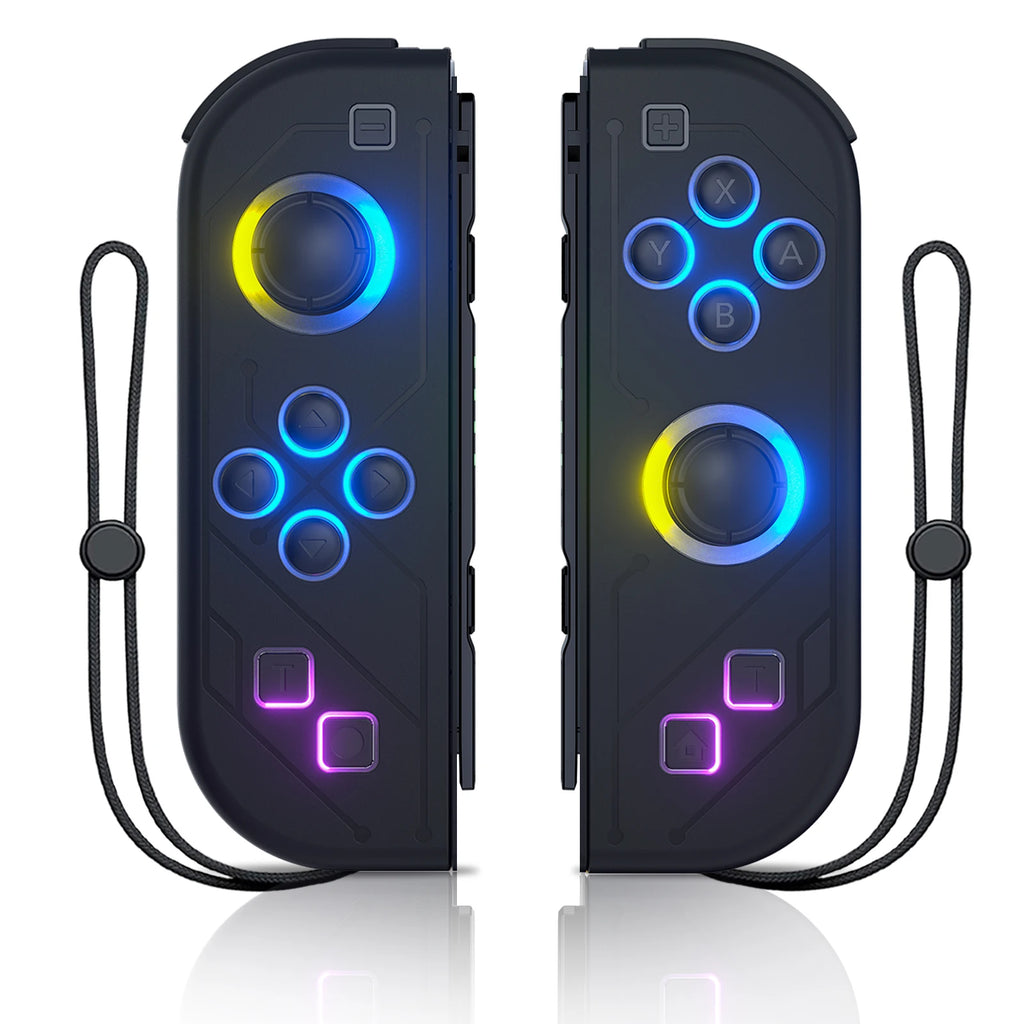 Gamepad Controller Joy Pad For Nintendo Switch/Led Lite/Pc Joystick Wireless Rgb Grip Support Wake-Up And Turbo Function 6 Axis
