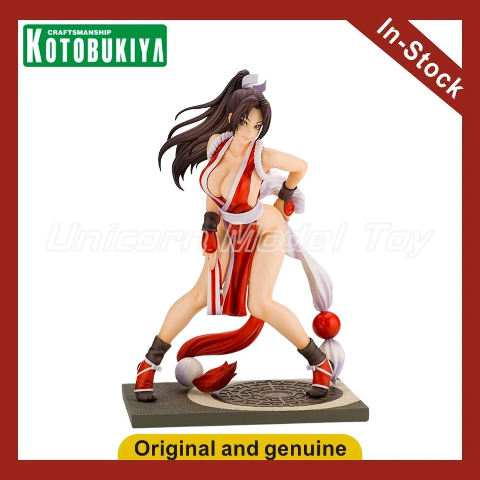 In Stock Original Kotobukiya Beautiful Girl Statue King of Fighters 98 Mikuma 1/7 Anime Figure Model Toys Gifts Collection