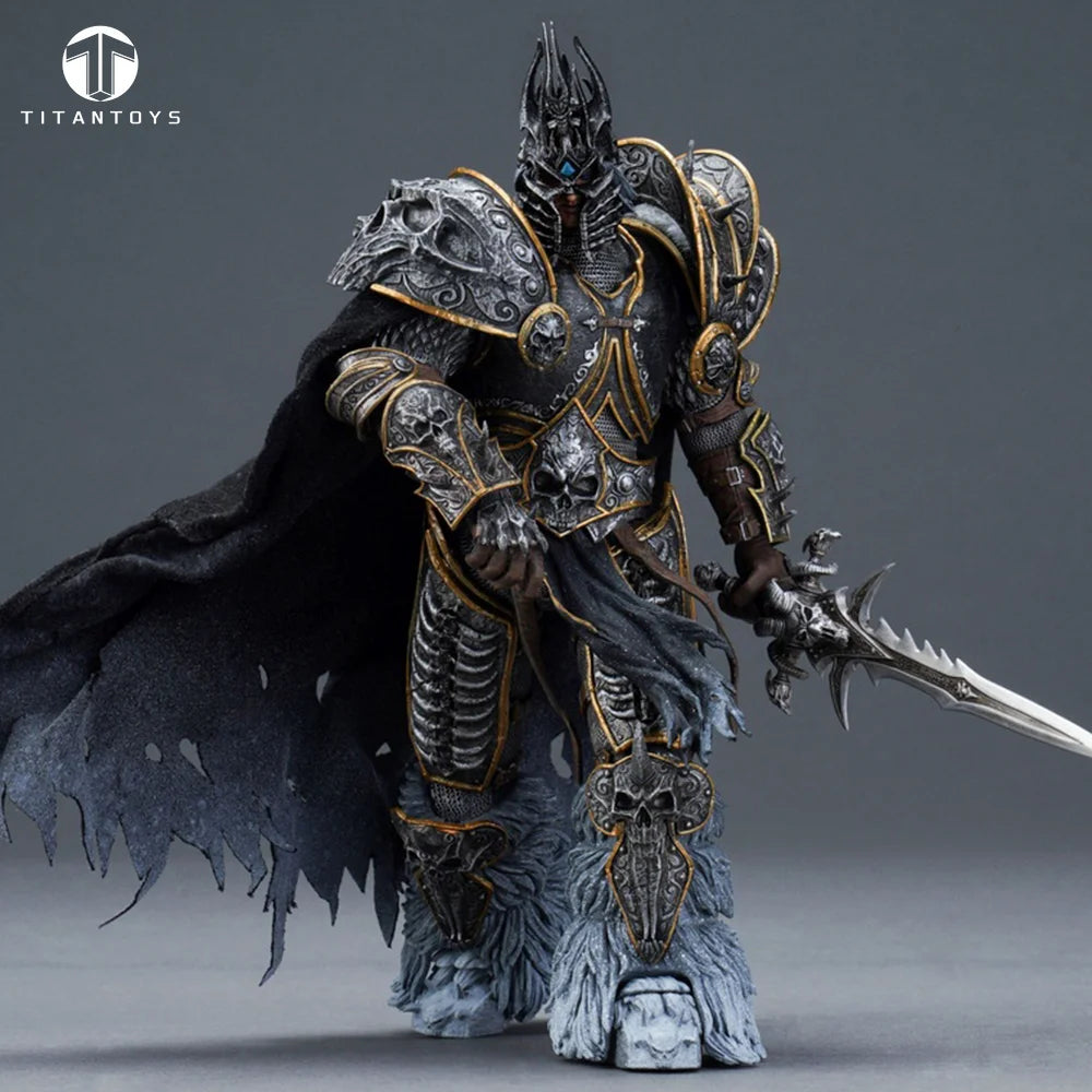 TITAN Toys 1/12 Arthas Prince Figure Dead King Frost Knight Action Figure Lich King Figurine Statue Model Collection Toys Gifts