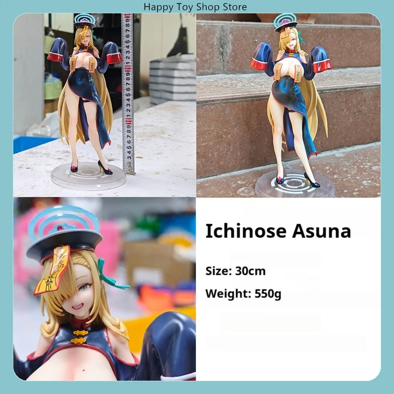 30cm Ichinose Asuna Zombie Cosplay Standing Pose Anime Figure Model Statue Collection Desktop Decoration Ornament Toy Gift