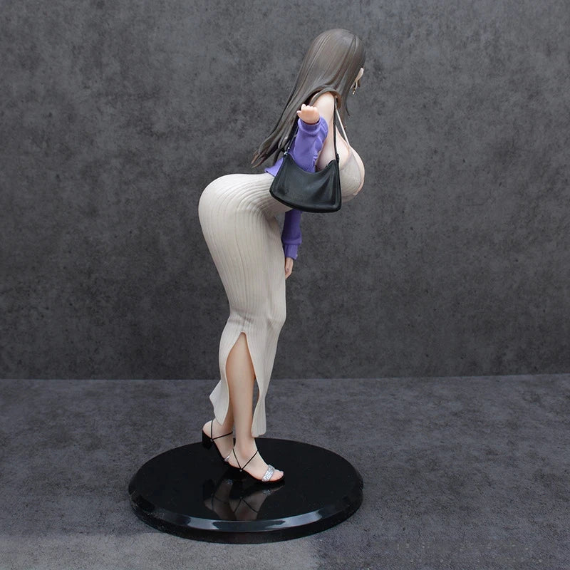 Anime Beautiful Girl Figure Interchangeable Face Pvc Collectible Model Desktop Ornament For Adult Anime Collection Enthusiasts