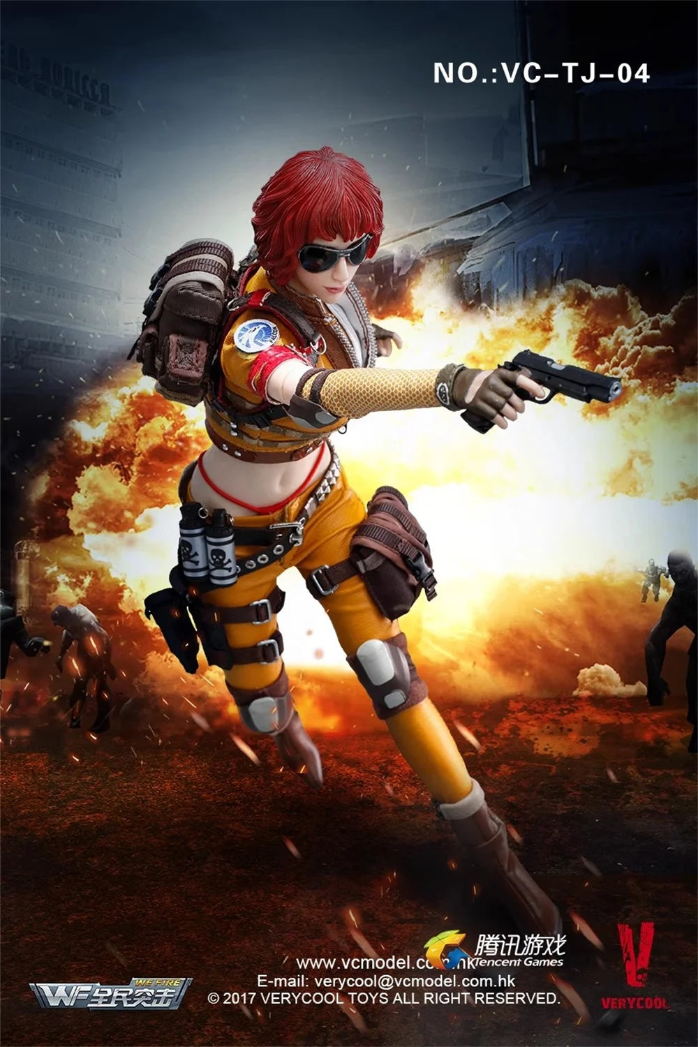 VERYCOOL VC-TJ-04 Female Girl Killer Game Elements Full Set Moveable Action Figure Gift For Fans Collect About 12” 1/6