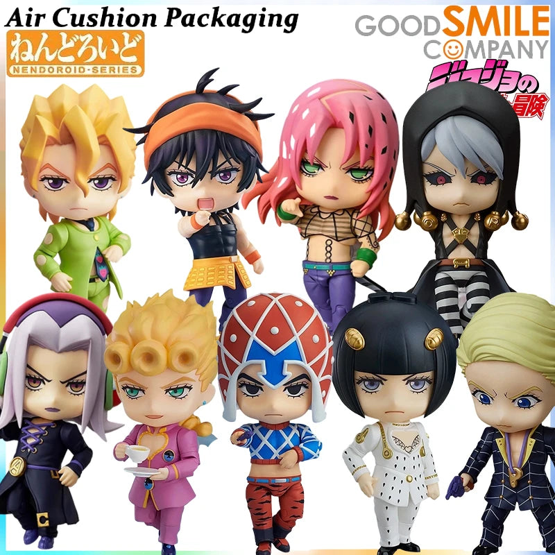 GSC Genuine Nendoroid Series Jojo's Bizarre Adventure Golden Wind‌ Giorno Giovanna Bruno Bujarati Action Figures Model Toys