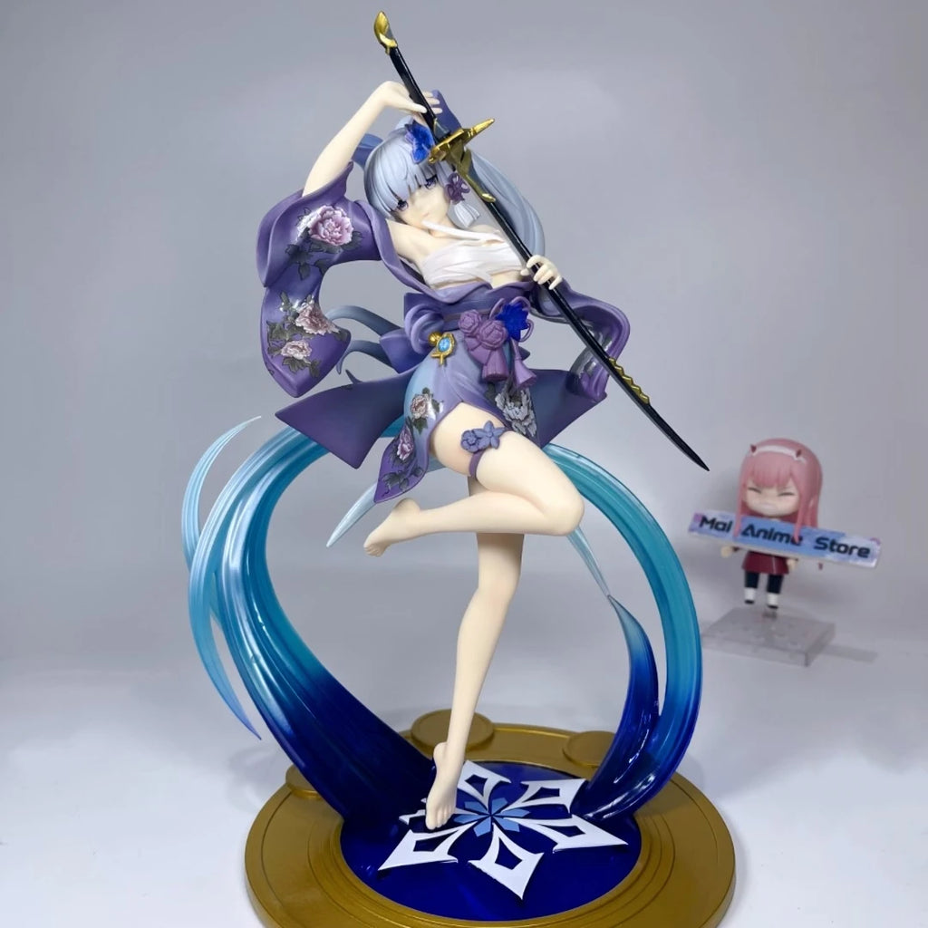 Genshin Impact Ayaka Anime Figure Sexy Girl Action Figures Kamisato Ayaka Clothing Removable Figurine Collection Doll Model Gift