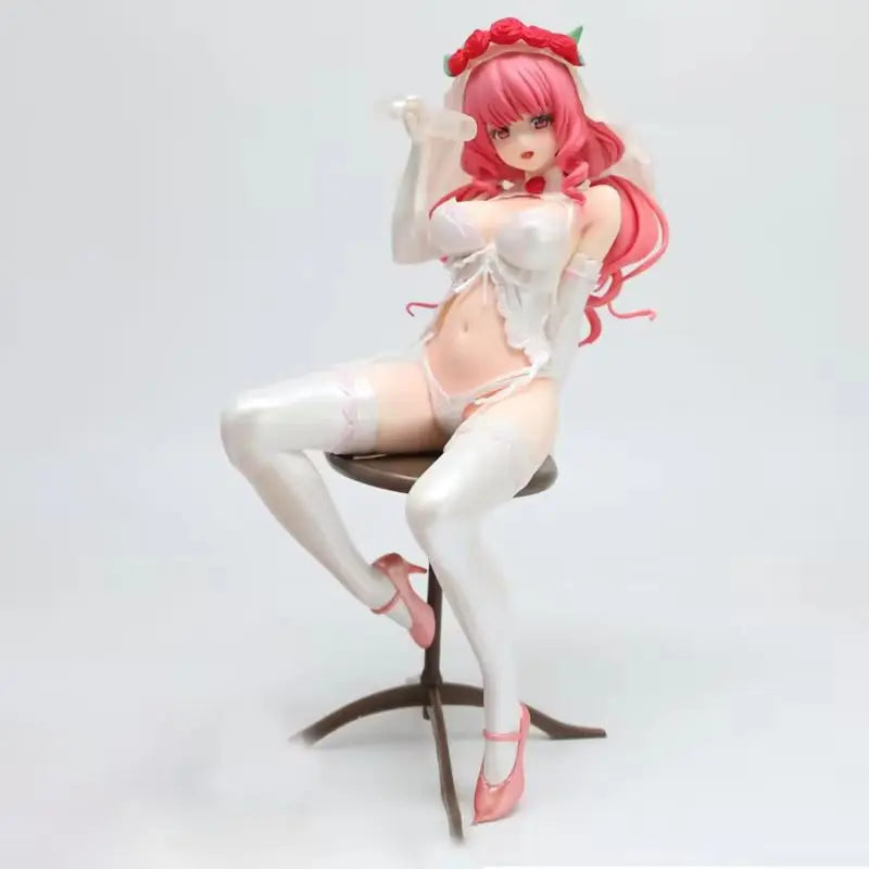 Anime Figure Beautiful Girl Shizuku Kanno Gk Sitting Wedding Pose Pvc Model Desktop Ornament For Adult Collection Decor Display