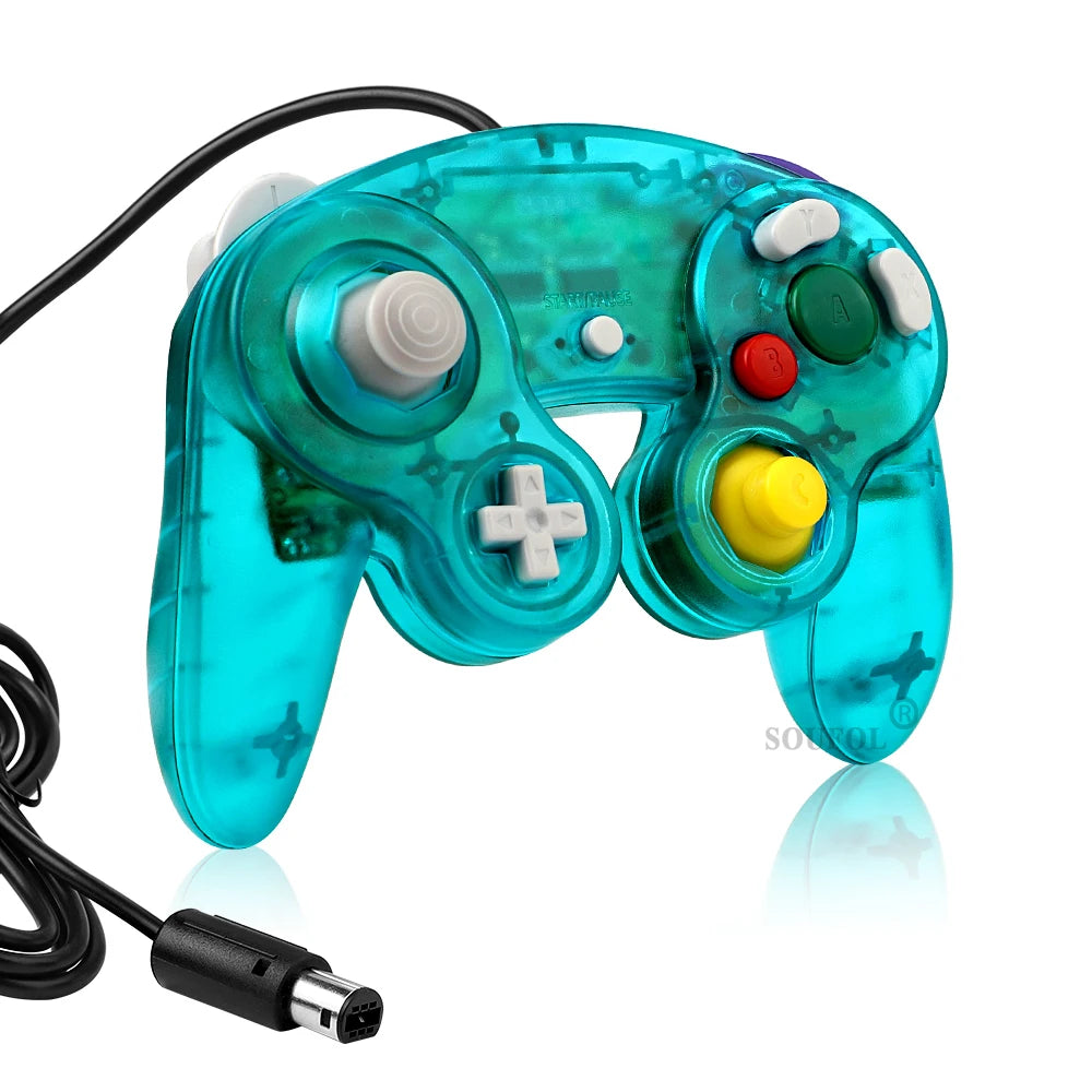 Replacement Transparent Game Controller Joystick Gamepad Wired For NGC GameCube Video Game Console Dropshpping