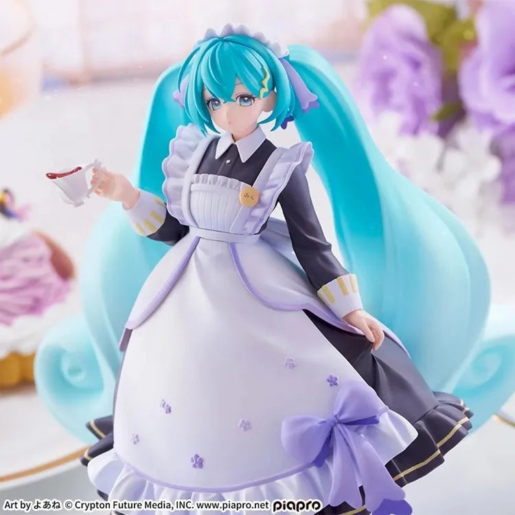 Hatsune Miku Vintage Maid Coffee Souvenir Figure
