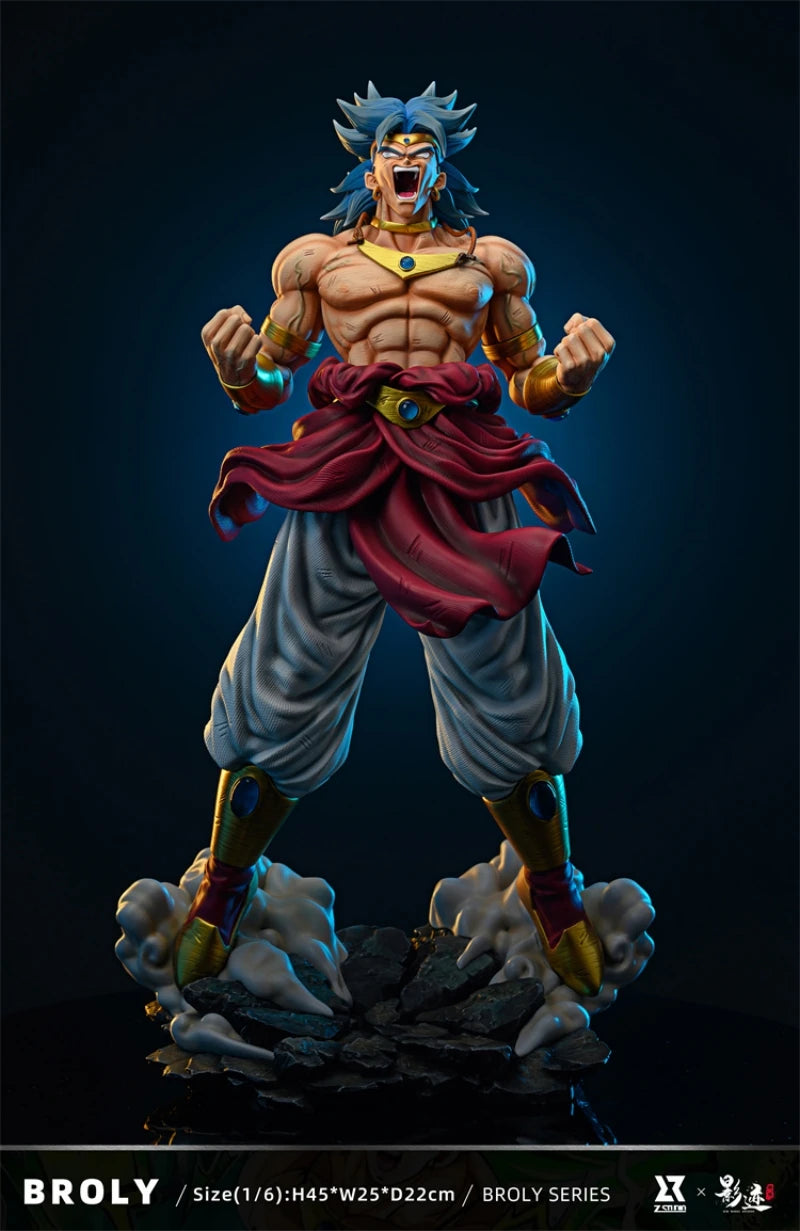 1/6 45Cm Z Studio Dms Dim Model Studio Dragon Ball Z Runaway Broli Anime Action Figure Model Statue Garage Kit Toys Gift