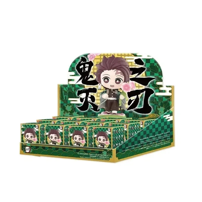 Pop Mart Demon Slayer Birth Flower Series Blind Box Toys Kawaii Anime Action Figure Surprise Mystery Box Dolls Girls Gift
