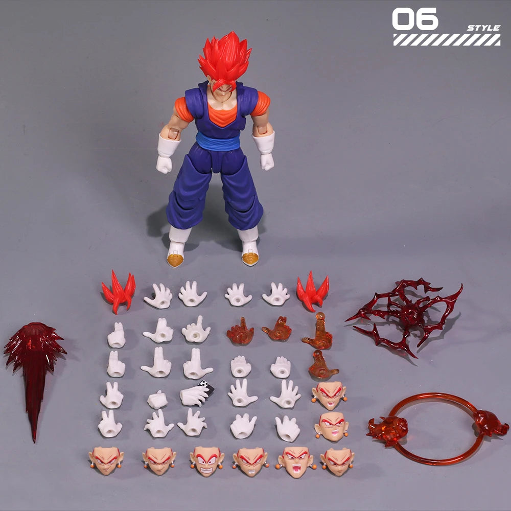 Original YGmw Studio OC Dragon Ball SHF Super Saiyan Fusion Warrior Vegito 07 Anime Action Figure Collectible Model Toy Gifts