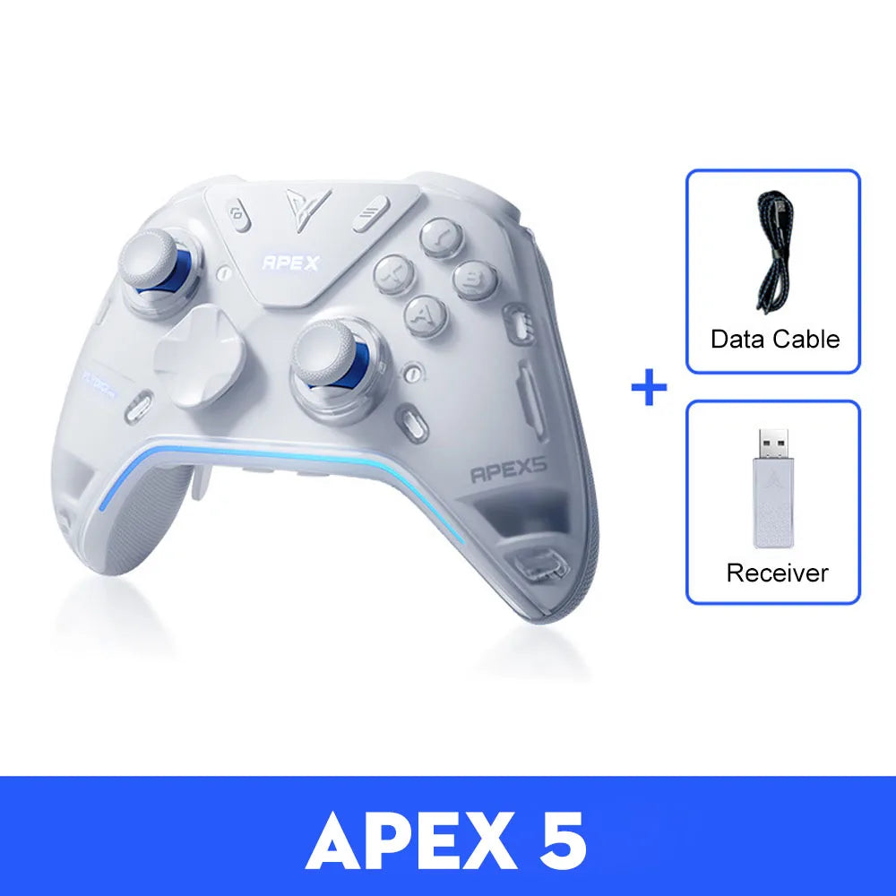 FLYDIGI Apex 5 Video Game Console Bluetooth Wireless Gaming Controller RGB Light Adjust Joystick Gamepad For PC/Android/Mobile