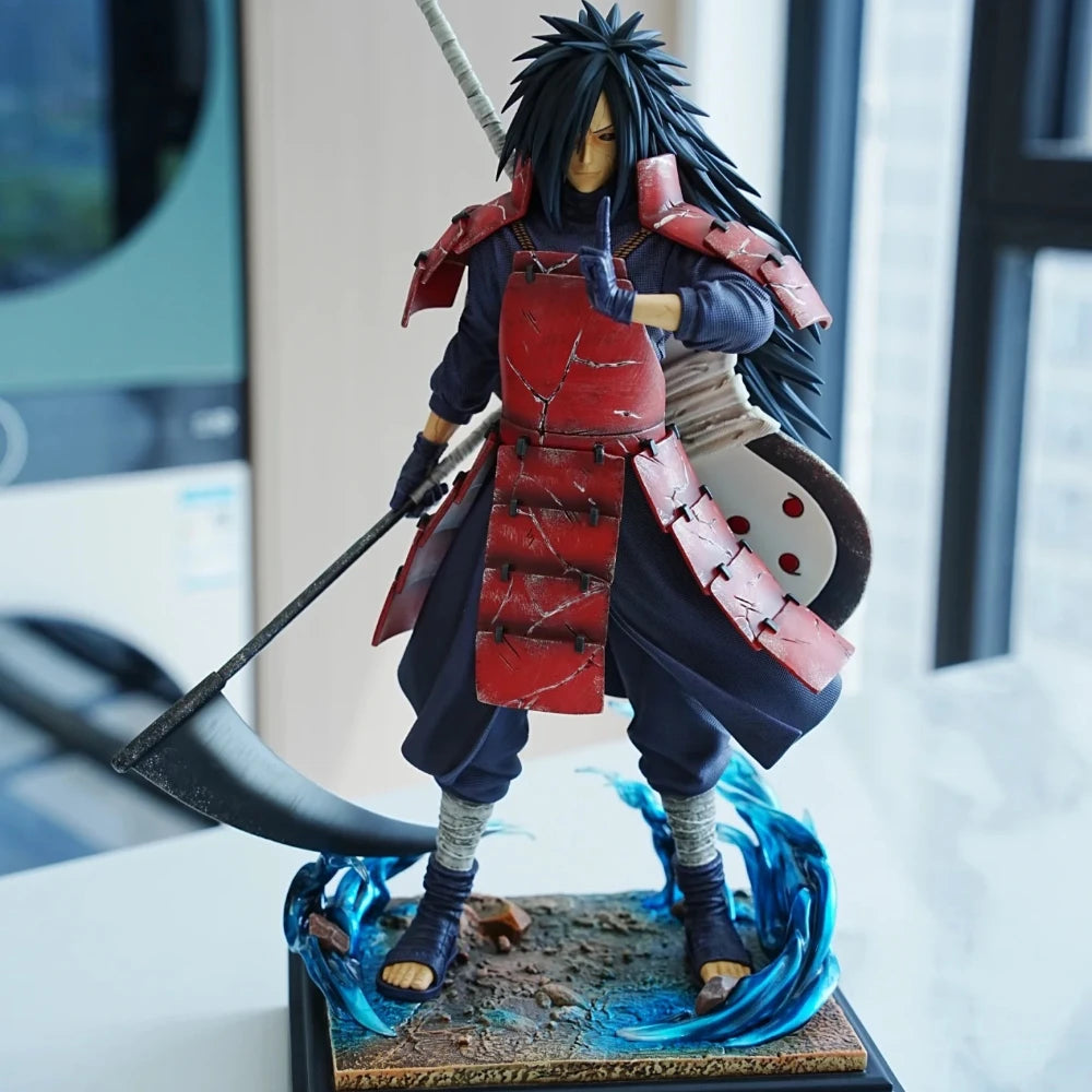in stock 30cm NARUTO Uchiha Madara PVC Anime Character Model Figure Gifts Desktop Decorat Ornament Birthday toy gift for kids