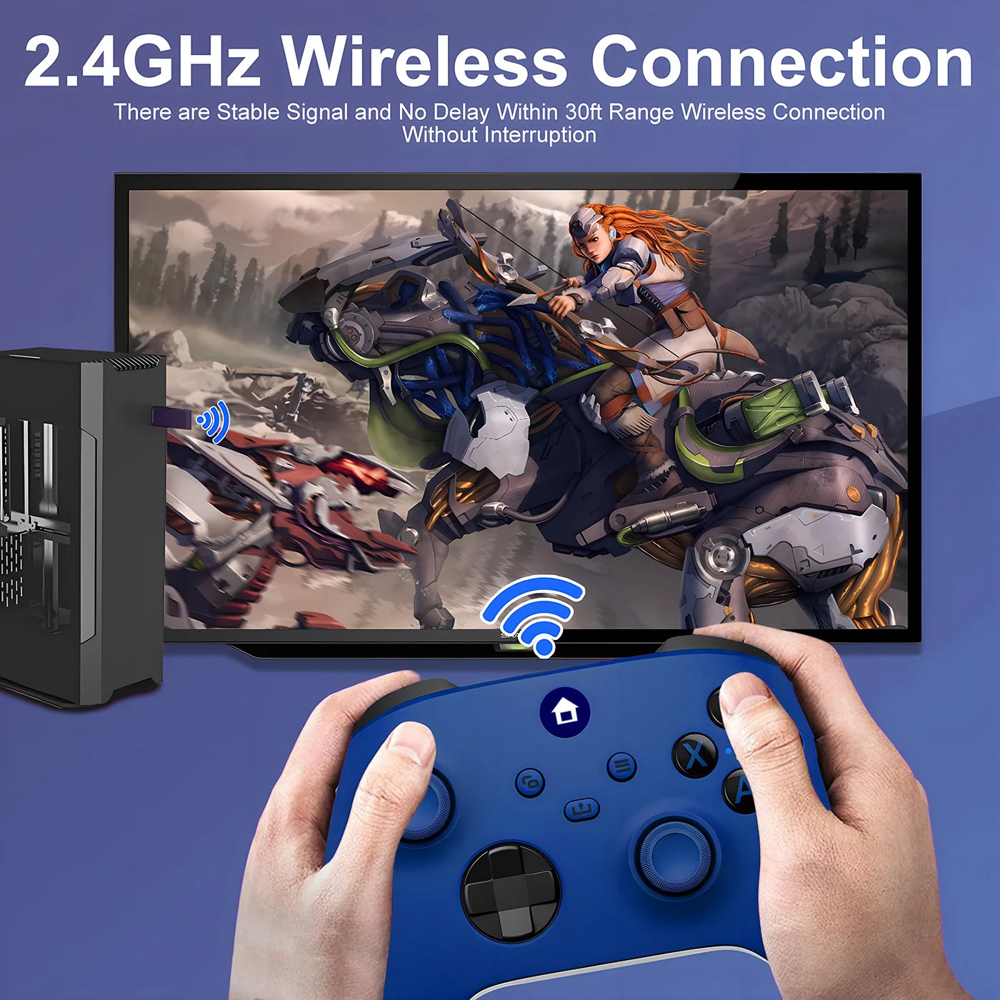 Wireless Game Controller For Xbox one Series X/S With 2.4G Adapter Receiver