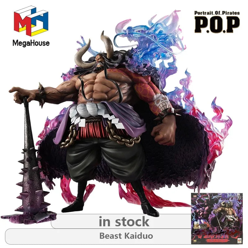 Megahouse Original Portrait.Of.One Piece WA-MAXIMUM Series Ocado\Flame Disaster Ashes\Nikalufei Anime Not Movable Figure Statue