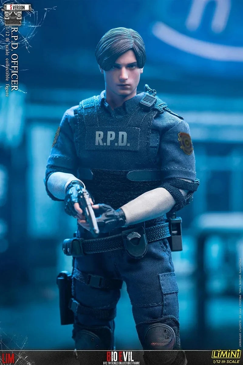 LIMTOYS LiMiNi 1/12 Scale Collectible Figure Leon Kennedy RPD Police Officer Dolls Full Set 6inch Men Soldier Action Figure Body