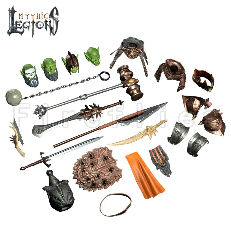 1/12 6inches Four Horsemen Studio Mythic Legions Action Figure Deluxe Male Orc Builder Ver 2.0 Model