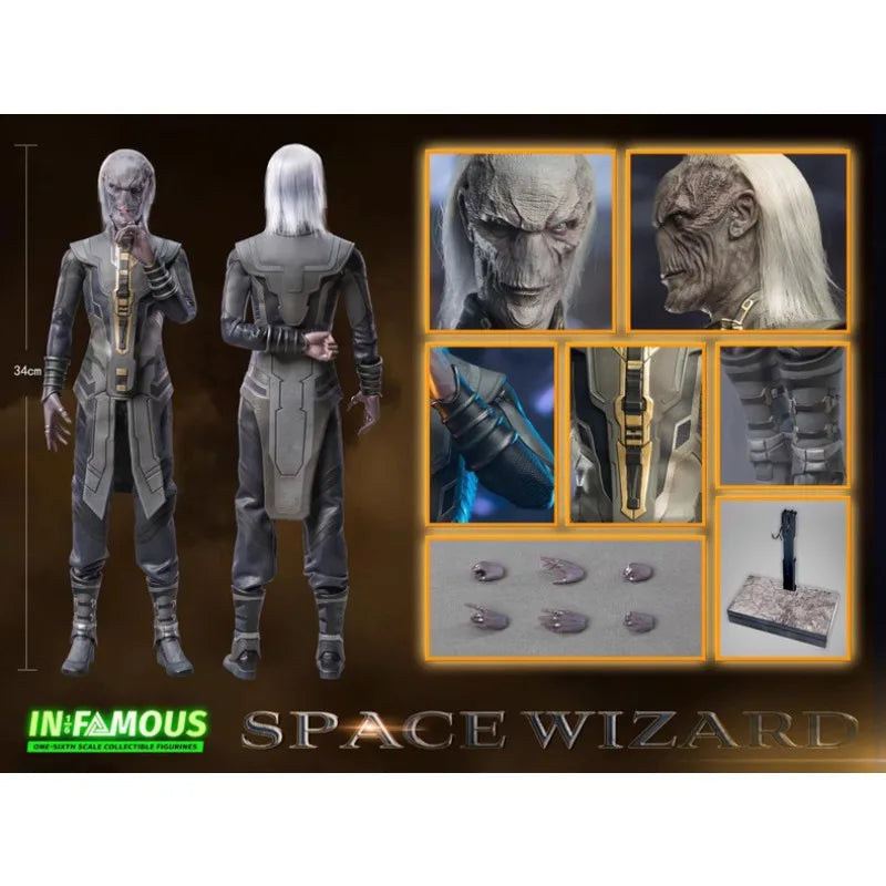 IN-FAMOUS Original Avengers 41\6 Action Figure Series Space Wizard Umu Throat\IF001\IF002 Action Figure Model Toys Movable Model