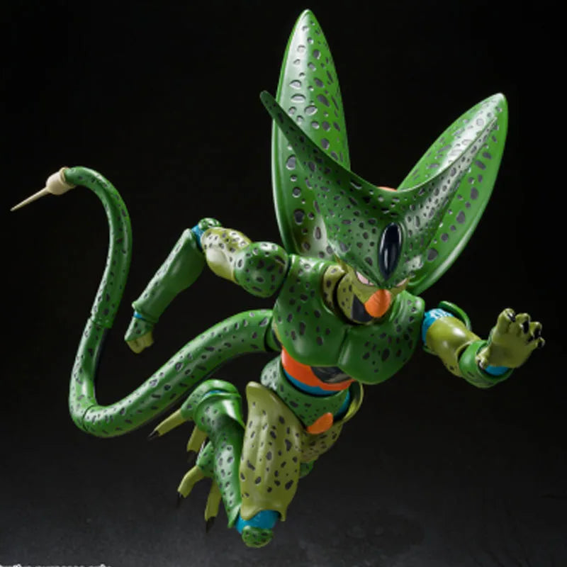 In Stock Genuine Bandai Dragon Ball Z Model Kit SHF Cell First Form Anime Action Figure Collection Finished Model Boy Toys Gifts