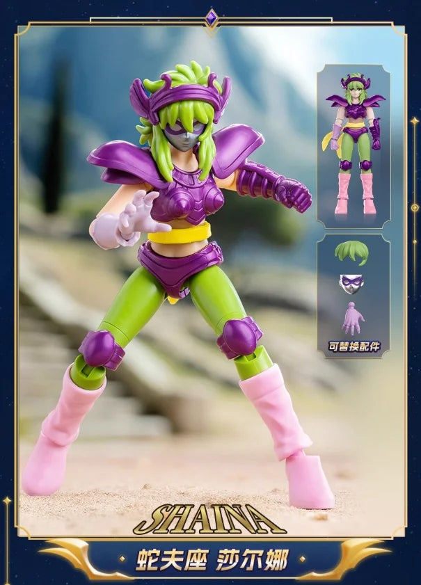 Blokees Saint Seiya Galaxy Version 2 Action Figures Camus Hoyoga Dohko Milo Shiryu Pegasus Nachi Anime Figurines Toys Kids Gifts