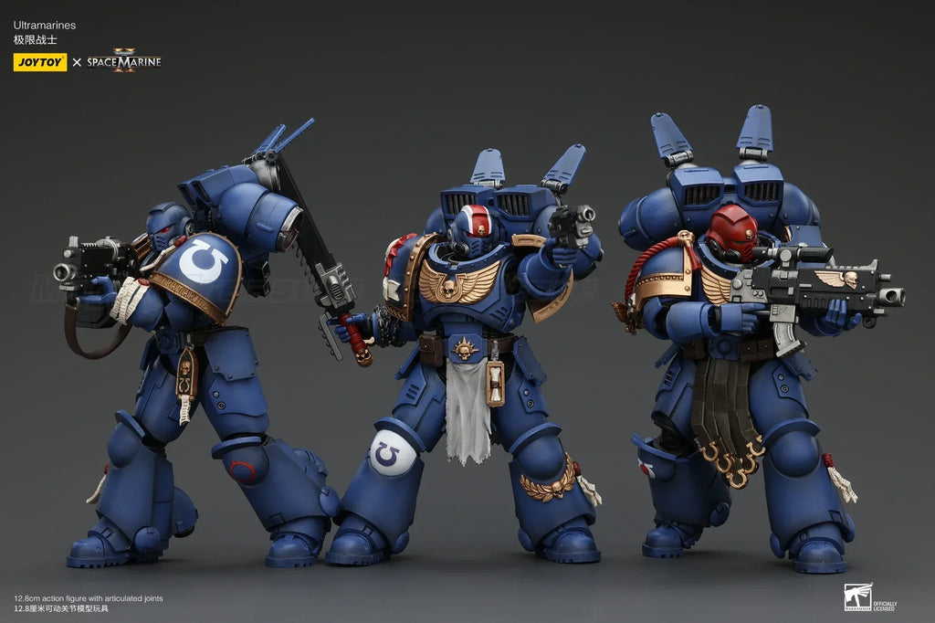 【In Stock】JOYTOY Warhammer 40K Ultramarines Lieutenant Titus Gadriel Chairon Anime Model Toys Collection 1/18 Action Figures