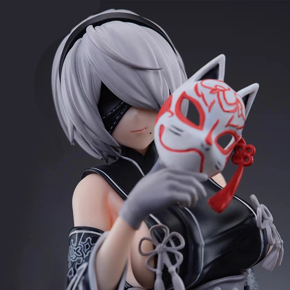 Anime 2Byorha Figur Kimono stehend A2 Actionfiguren 2B Figur Puppe PVC Schönheit Mädchen Modell Spielzeug Sammlung Statue Geschenke