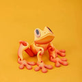 2025 Popular High Tech 3D Printed Magnetic Frog Fridge Sticker Movable Joint Glow in The Dark Dragon Toy