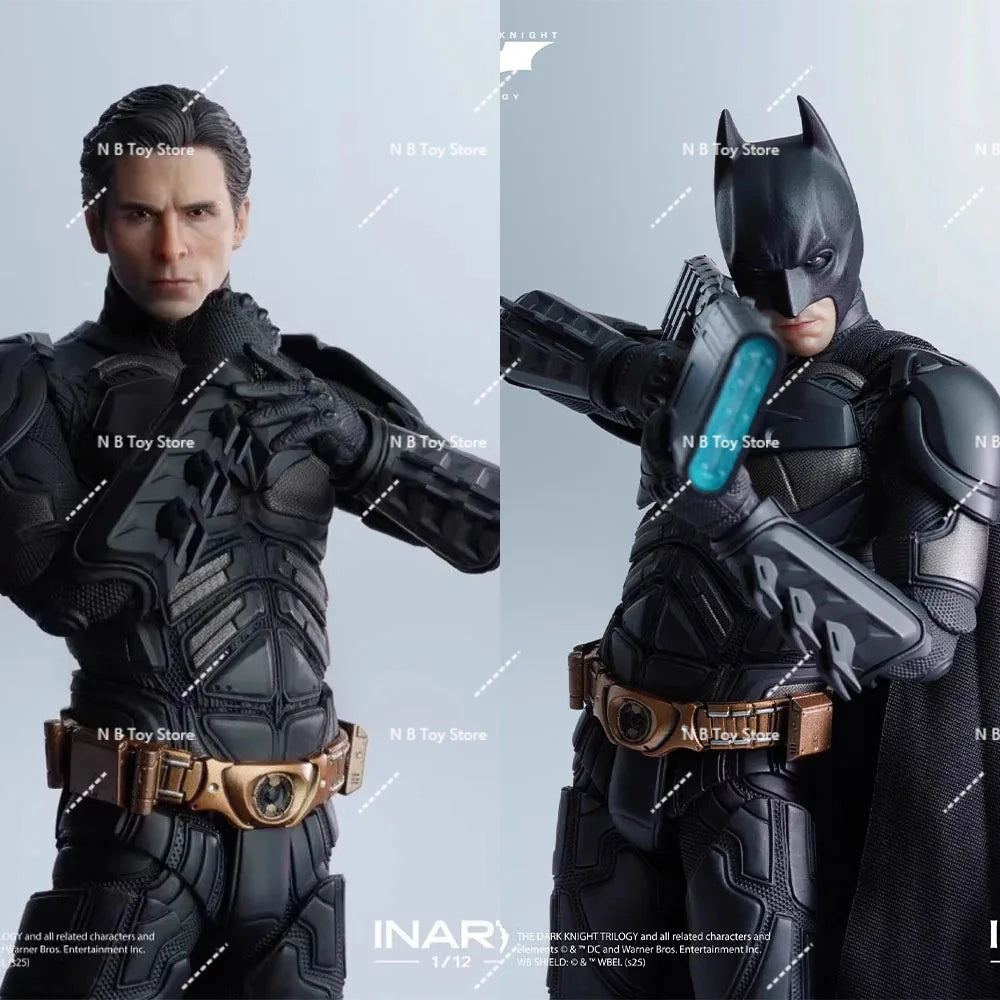 In Stock INART Studio 1/12 Batman The Dark Knight Trilogy Standard/Deluxe Version Full Set 6Inch Action Figure Model Collection