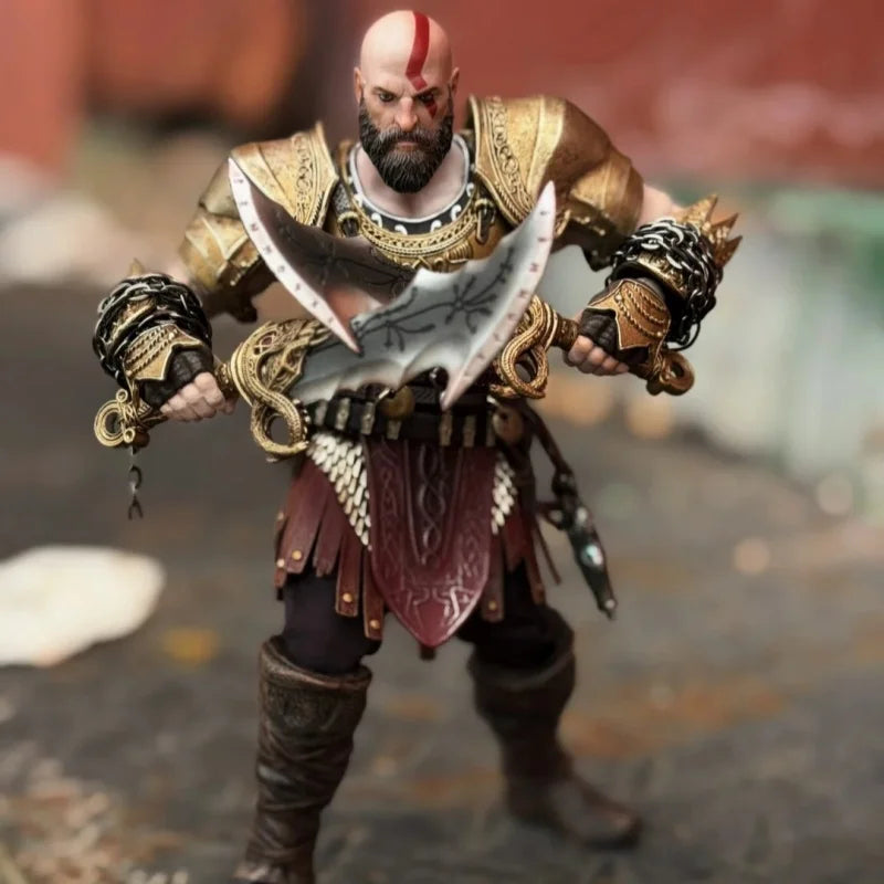 Authentic 18cm Deluxe Edition Brotoys X Takethat 1/12 God Of War Ii Kratos 7-Inch Movable