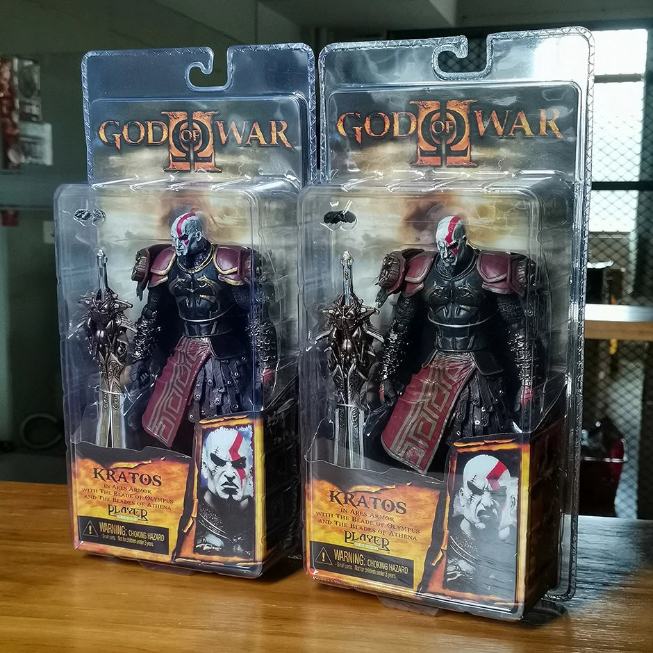 NECA God of War Kratos with Flaming Blades of Athena Action Figure Collectible Model Toy