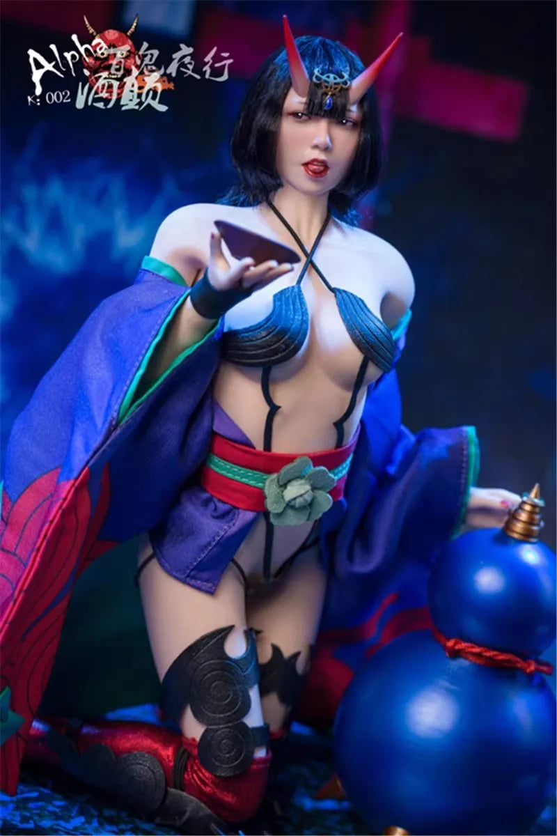 ALPHA K002 1/6 Soldier Japanese Drunk Girl Full Set 12'' Figure Model Toy In Stock