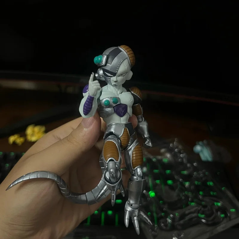 12cm Shf Mechanical Frieza Artificial Person Chapter Action Figures Model Kit Villain King Toy Desktop Ornament Decoration Gift