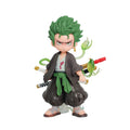 One Piece 13cm Anime Figure One Piece Monkey D Luffy Roronoa Zoro Kawaii Toys Q Figural Nendoroid Car Decoration PVC Model Gift