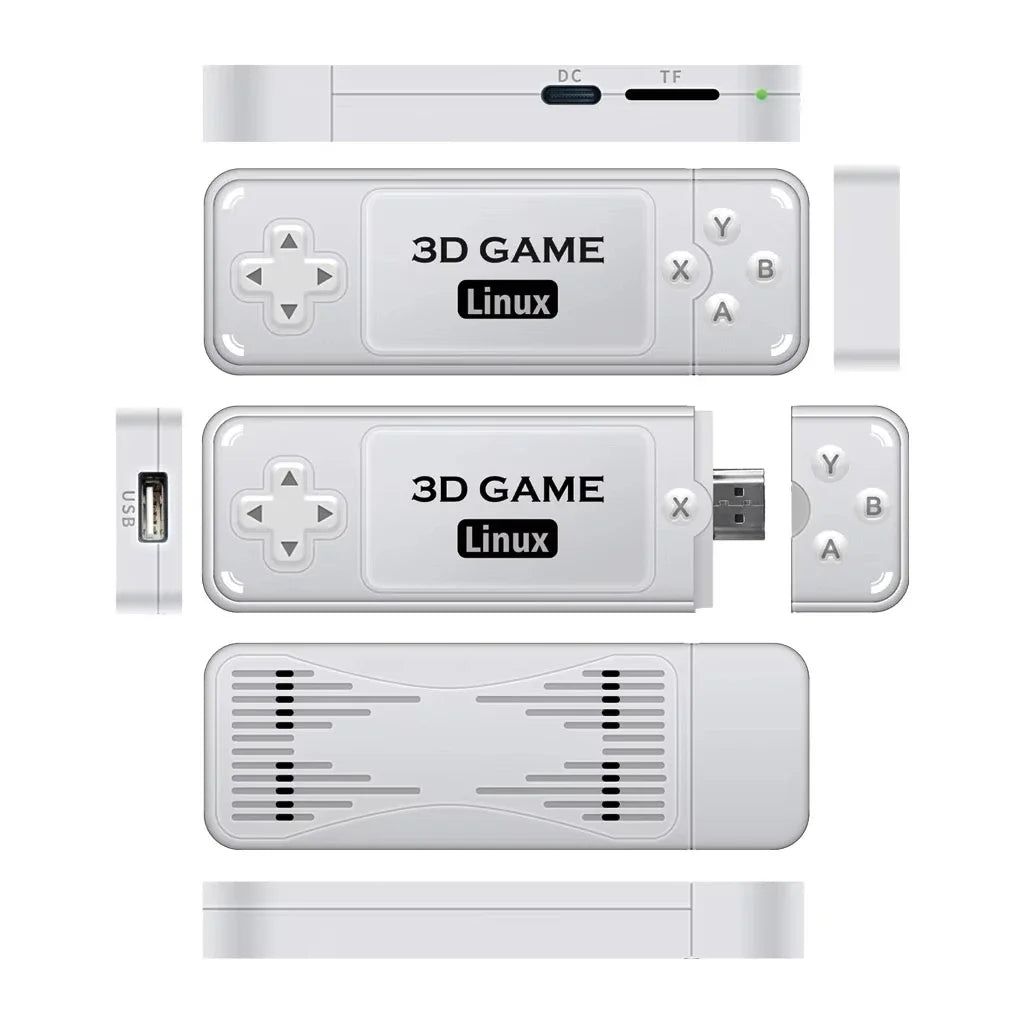 Y6 Retro Game Console 4K 60fps HDMI Output Low Latency GD10 TV Game Stick Dual Handle Portable Home Game Console for GBA