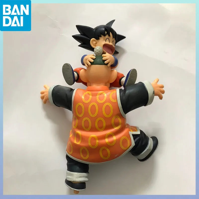 BANDAI Ichiban Kuji Dragon Ball Revible Moment Last One Prize Goku Grandpa Gohan Anime Scene Figurine Action Figure Model Toys