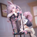 GK Rabbit Flovra Anime Girl Collectible Figure Toy Model for Shelf Decoration Ideal Gift for Fans of Action Figures