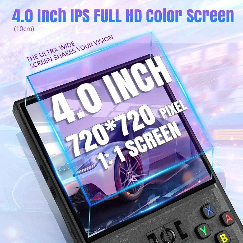 WUDS R36MAX Retro Handheld Game Console, Portable Hand Held Open Source Linux System 4.0Inch IPS Screen Portable Video Player