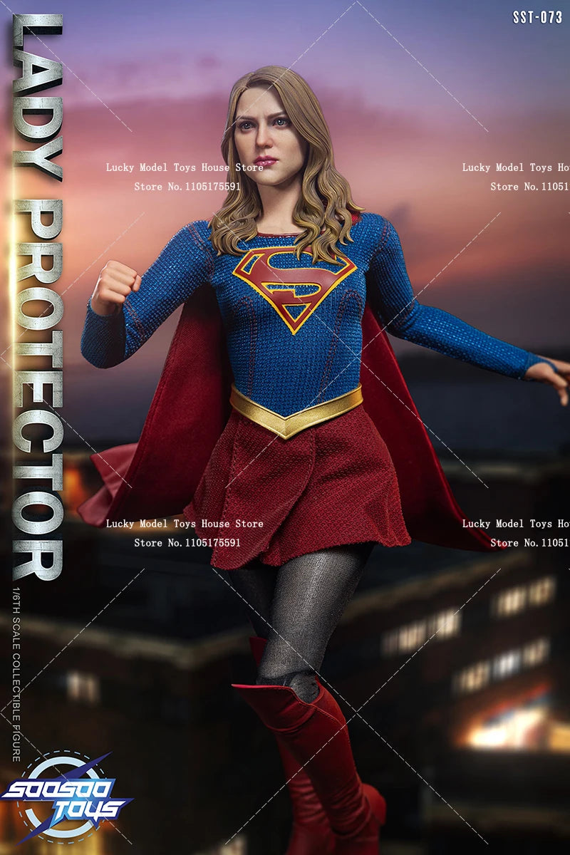 Soosootoys SST073 1/6 Invincible Female Hero Action Figure Caped Lady Protector Delicate 12inch Display Soldier Model Doll