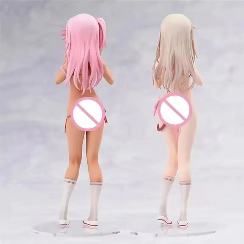 21cm  Sexy Anime Fate Kaleid Liner Prisma Illya Action Figure PVC Collectible Illyasviel & Chloe Von Einzbern Madoka Sakura