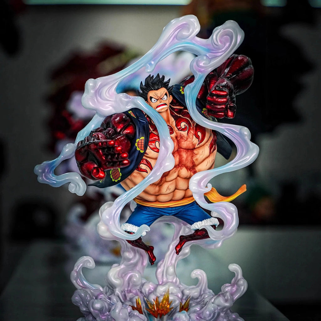Статуя JT ONE PIECE Monkey D Luffy Аниме фигурка JT 40см Gear 4 Luffy фигурка PVC статуя Колекция Модел Декорация Подаръчна играчка