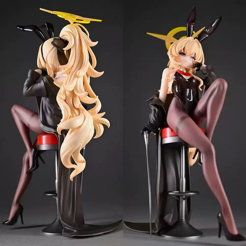 Anime Smiling Professor Bunny Girl Figure Pc Case Collectible Model Ornament Pvc Toy Statue Decoration Game Peripheral Gifts