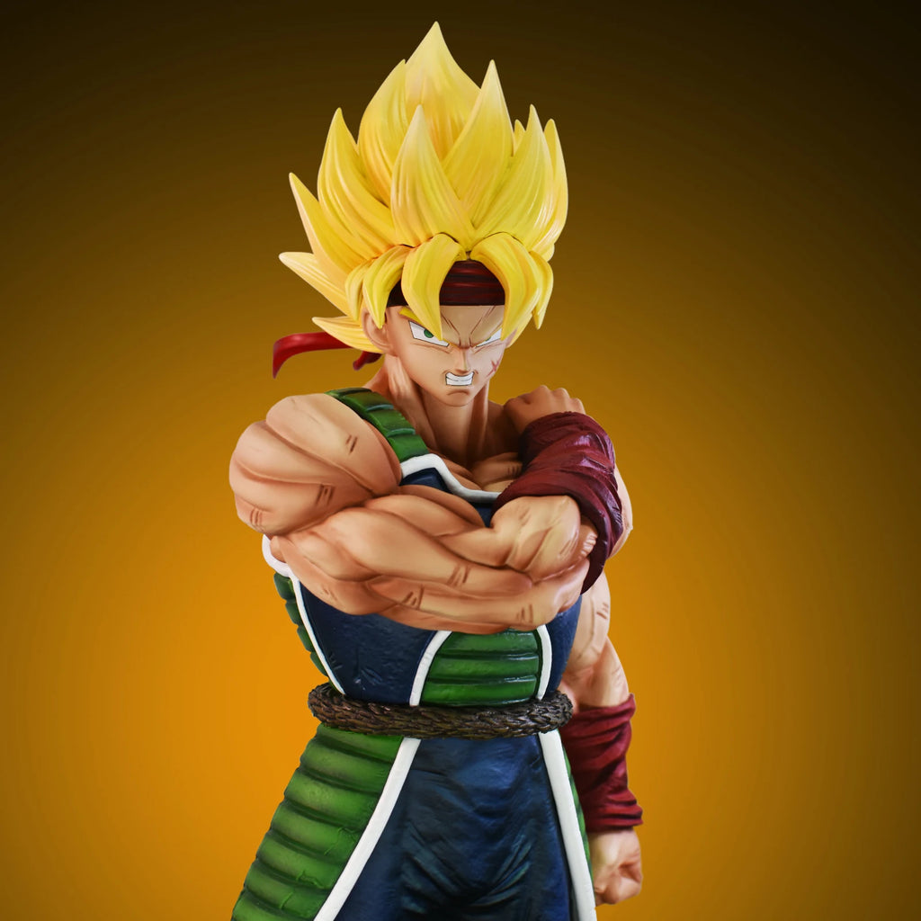 24cm/9.4in Anime Dragon Ball Z Figure Bardock Figure Collectible Model Statue Toy Gift (Two Heads)