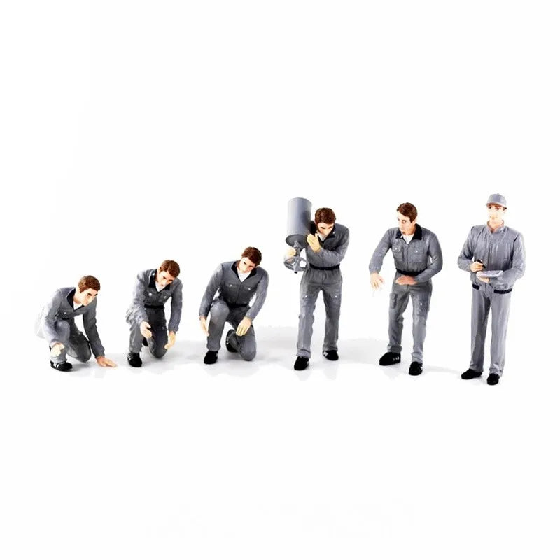 1/18 Scale Repairman Suit Dolls Models Repair Factory Repair Worker Scene Matching Accessories Action Figure Car Toys Gifts Fans