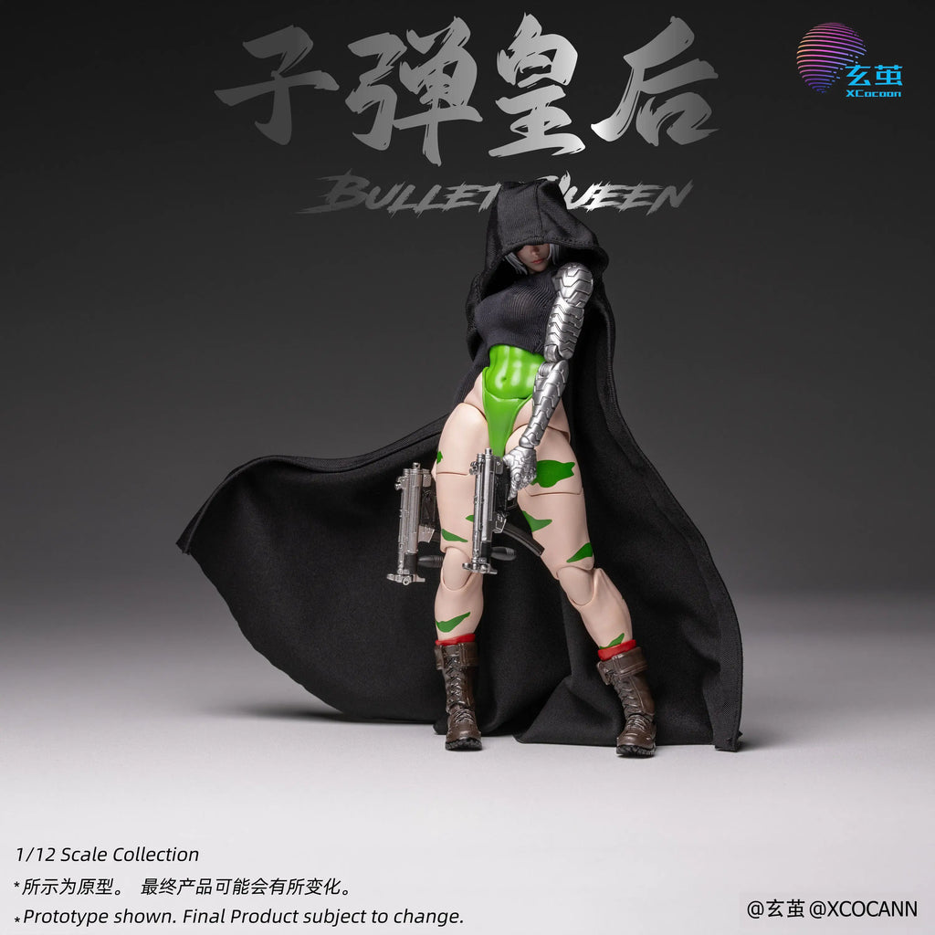 100%Brand New Official AuthenticXuanjian Studio 1/12 Bullet Queen Movable Eyes Cloth Outfit Articulated Action Figure Collectibe